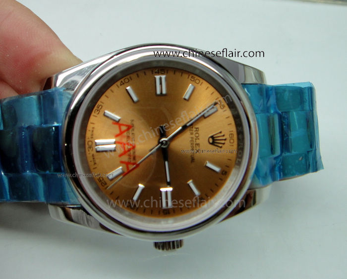 New Replica Rolex Oyster Perpetual Rose gold dial Watch